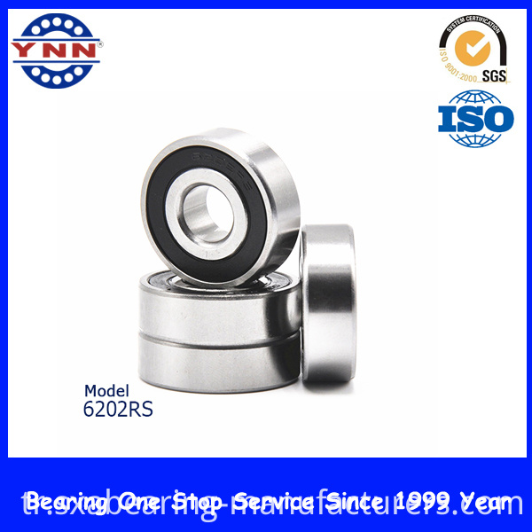 High Precision and Low Noise Rubber Sealed Bearing (6202 2RS)